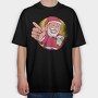 Santa Beer, Tricou Oversize Barbati (Unisex)