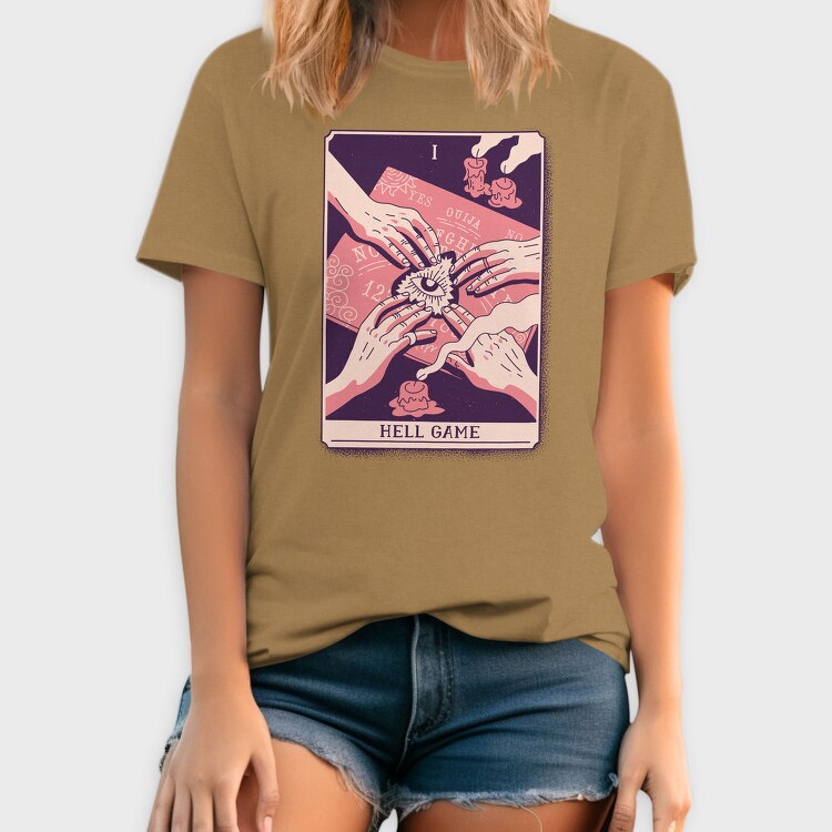 Mystical Tarot Card Hell Game 01, Tricou Barbati (Unisex)