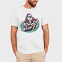 Santa Claus Surfing, Tricou Barbati (Unisex)