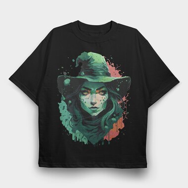 Mystical Witch Woman, Tricou Oversize Barbati (Unisex)
