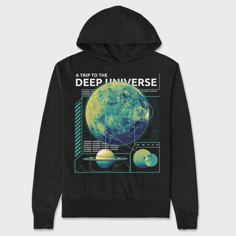 Trip to the Deep Universe, Hanorac Oversize Barbati (Unisex)