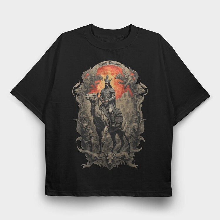 Dark King Paimon, Tricou Oversize Barbati (Unisex)