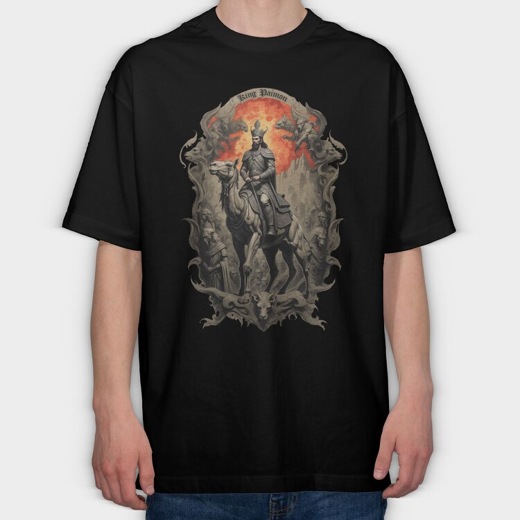 Dark King Paimon, Tricou Oversize Barbati (Unisex)
