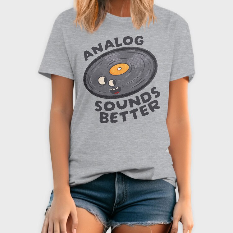 Analog Sounds Better, Tricou Barbati (Unisex)