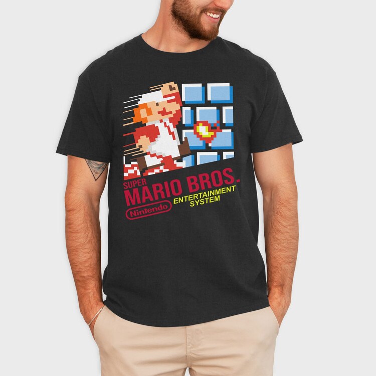 Super Mario Bros Nintendo, Tricou Barbati (Unisex)