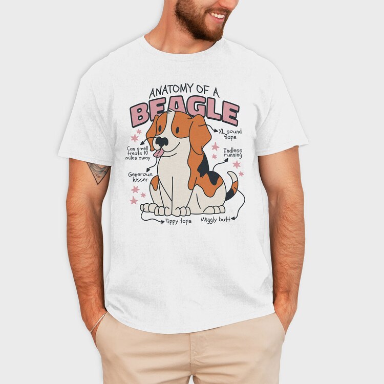 Anatomy of a Beagle, Tricou Barbati (Unisex)