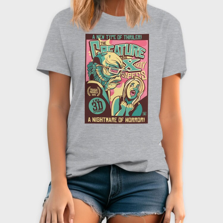 Scary Creature Retro Poster X Rays, Tricou Barbati (Unisex)