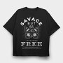 Free Butterfly Savage But, Tricou Oversize Barbati (Unisex)