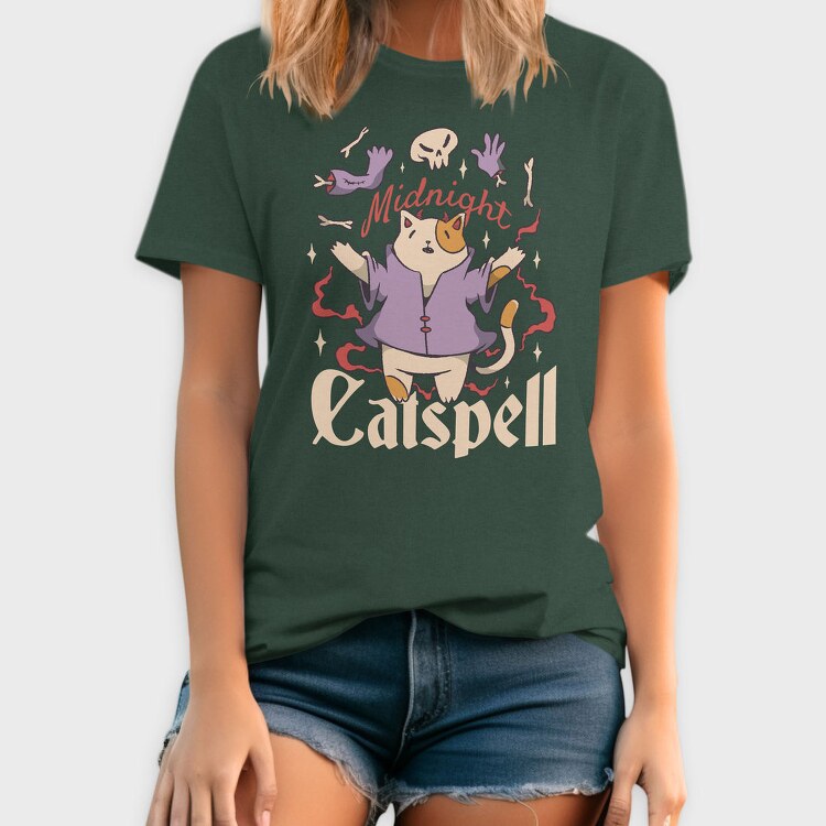 Satanic Cat Animal Magic Ritual Cute Goth 01, Tricou Barbati (Unisex)