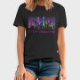 Neon City Skyline City Nights, Tricou Barbati (Unisex)