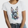 Scottish Terrier Color Splash, Tricou Femei
