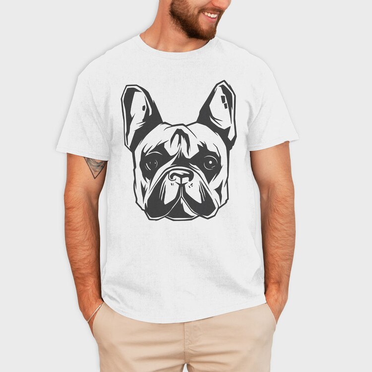 French Bulldog, Tricou Barbati (Unisex)
