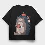 Cozy Hedgehog Cocoa, Tricou Oversize Barbati (Unisex)
