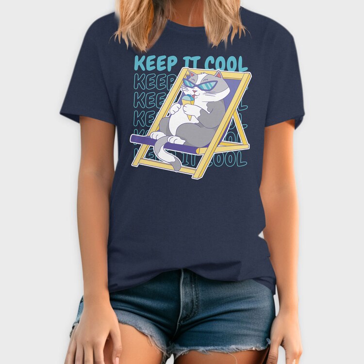 Cool Cat Ice Cream, Tricou Barbati (Unisex)