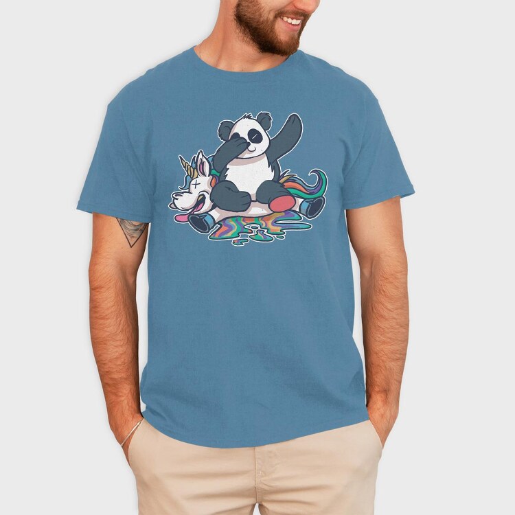 Panda Unicorn Dab, Tricou Barbati (Unisex)