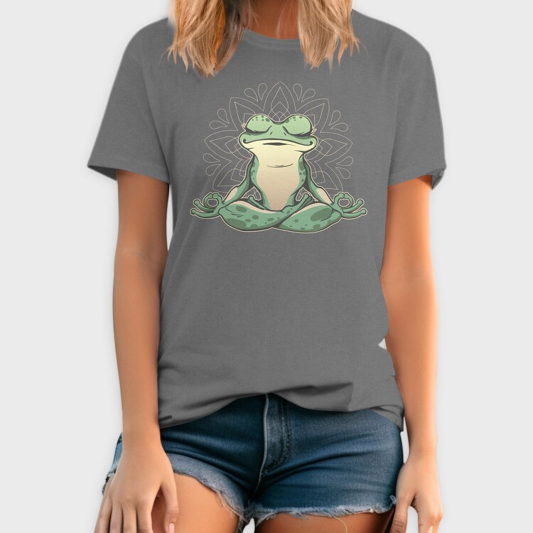 Frog Doing Yoga, Tricou Barbati (Unisex)