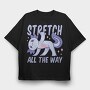 Stretching Fitness Axolotl Yoga 01, Tricou Oversize Barbati (Unisex)
