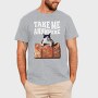 Travel Suitcase Cat Wanderlust, Tricou Barbati (Unisex)