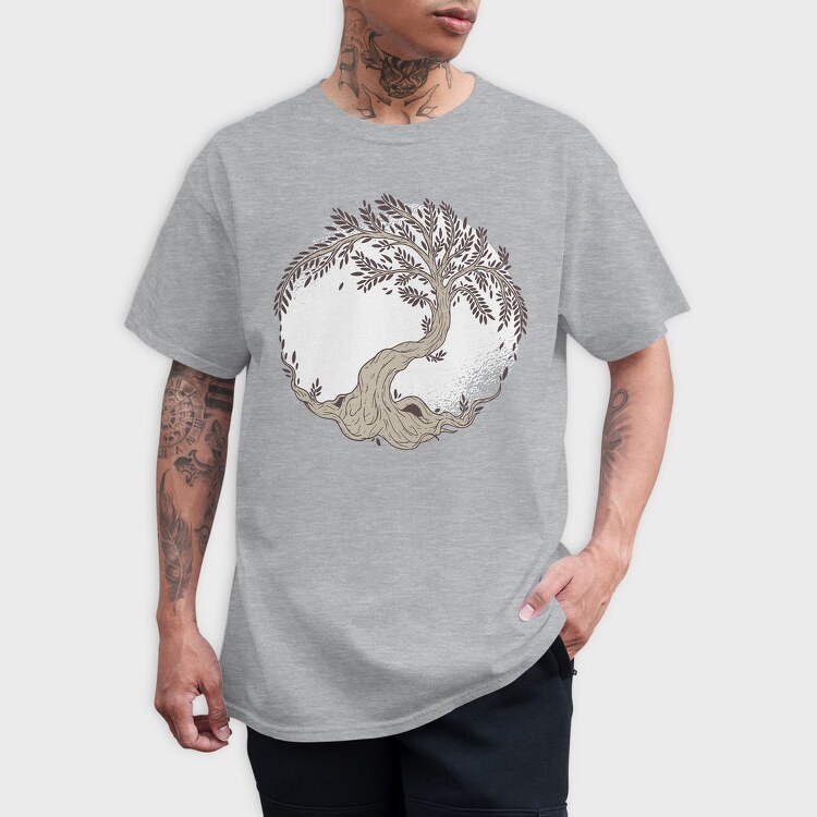 Tree Of Life Illustration, Tricou Barbati (Unisex)