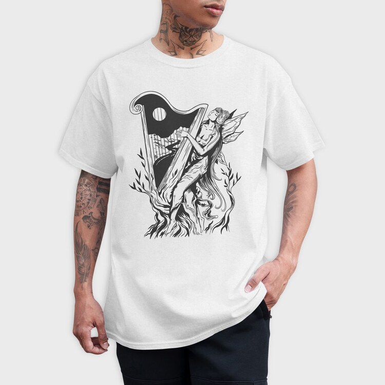 Fairy Music Dark Nouveau Si, Tricou Barbati (Unisex)