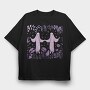 Creepy Ghosts In Nature Forest, Tricou Oversize Barbati (Unisex)