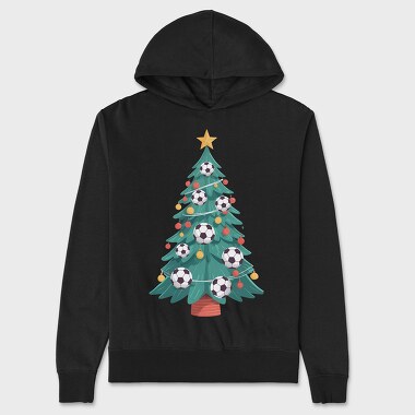 Football Christmas Tree, Hanorac Oversize Barbati (Unisex)