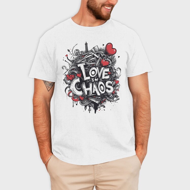 Love Chaos, Tricou Barbati (Unisex)