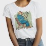 Newspaper Dog Read News, Tricou Femei