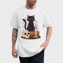 Witchy Black Cat, Tricou Barbati (Unisex)