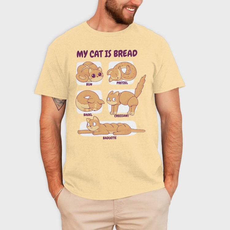 Bread Cat, Tricou Barbati (Unisex)