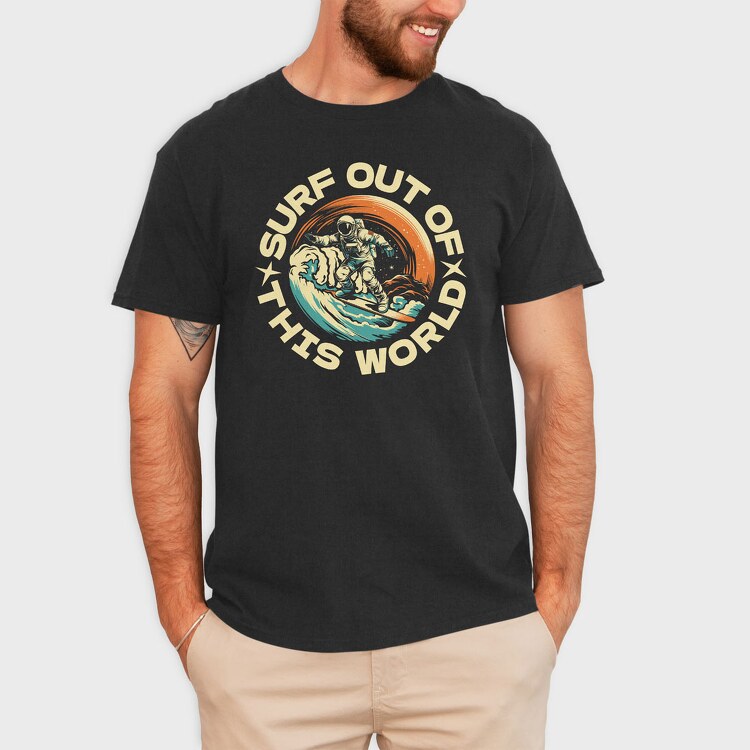 Surf Out of This World, Tricou Barbati (Unisex)