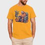 Chill Sloth Playing Video Games, Tricou Barbati (Unisex)