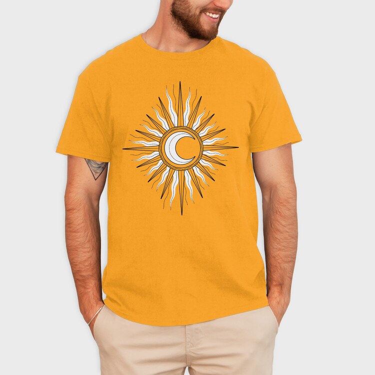Sun Moon, Tricou Barbati (Unisex)