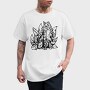 Tribal Kitsune Fox, Tricou Barbati (Unisex)