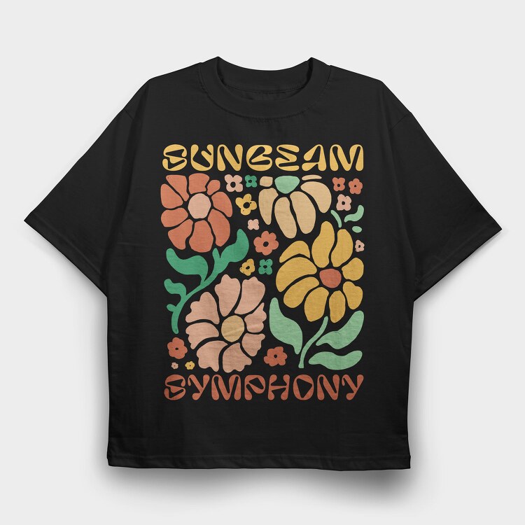 Sunbeam Symphony Spring, Tricou Oversize Barbati (Unisex)
