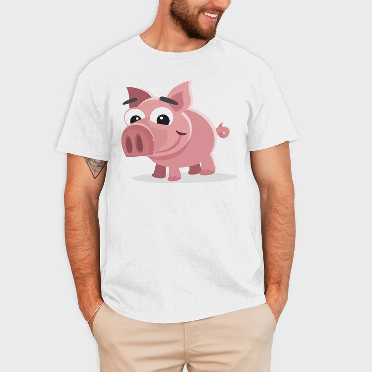 Piggy Bank Fun, Tricou Barbati (Unisex)