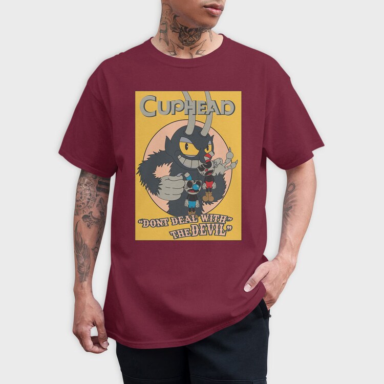 Cuphead 8, Tricou Barbati (Unisex)