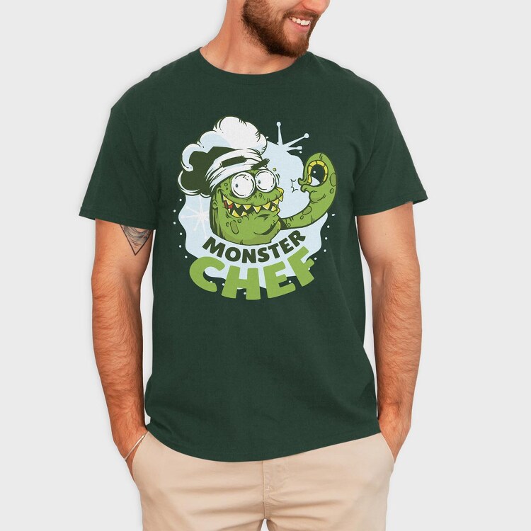 Monster Chef, Tricou Barbati (Unisex)