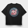 Piggy Bank Smile, Tricou Oversize Barbati (Unisex)