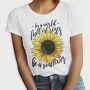 Sunflower Rose Quote, Tricou Femei