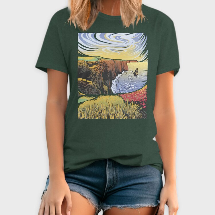 Cliffs Of Moher Landscape Nature, Tricou Barbati (Unisex)