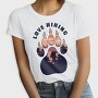 Love Hiking Bear Paw, Tricou Femei