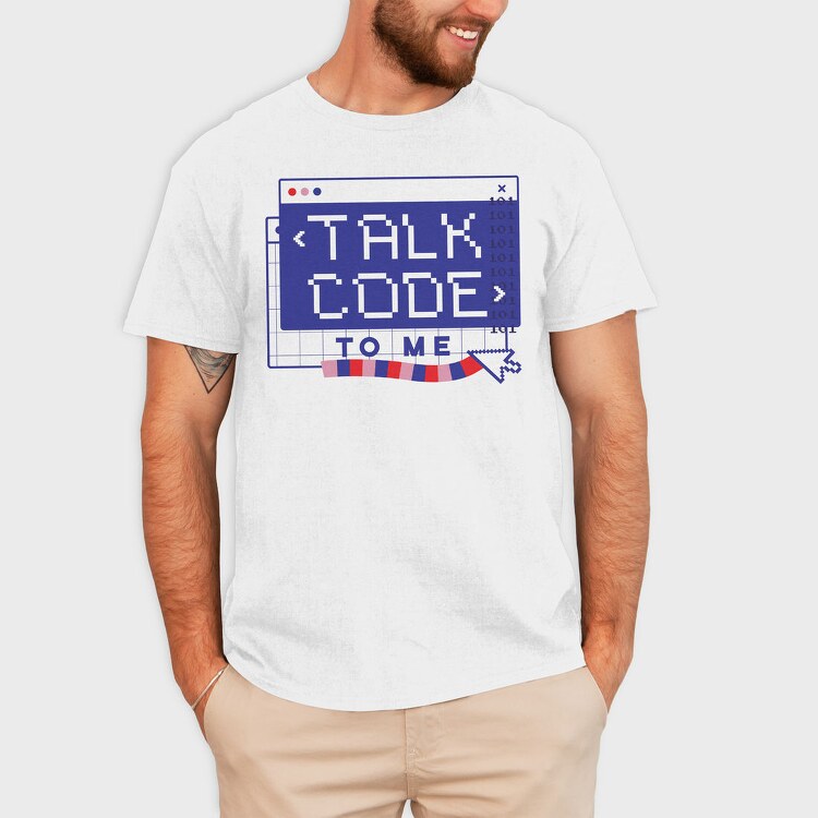 Coding Talk Code To Me Mug, Tricou Barbati (Unisex)
