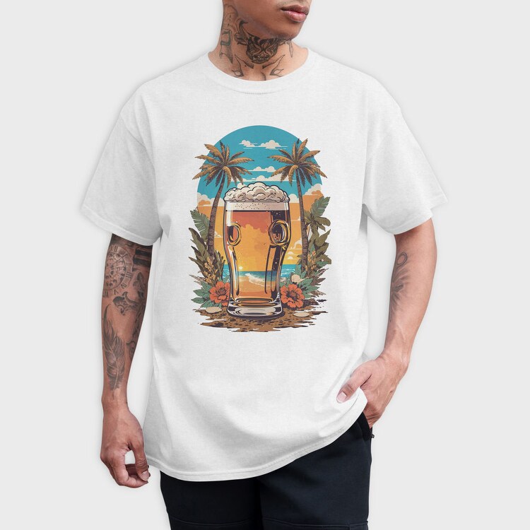 Tropical Beer Beach, Tricou Barbati (Unisex)