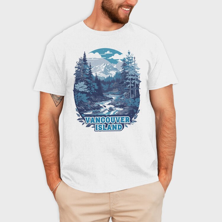 Vancouver Island Nature Tote, Tricou Barbati (Unisex)