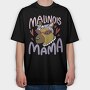 Female Dog With Sunglasses Malinois Mama, Tricou Oversize Barbati (Unisex)