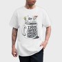 Coffee Christmas Skeleton Anti Santa Addicted, Tricou Barbati (Unisex)
