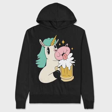 Unicorn Beer, Hanorac Oversize Barbati (Unisex)