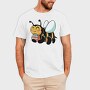 Bumblebee With Books, Tricou Barbati (Unisex)