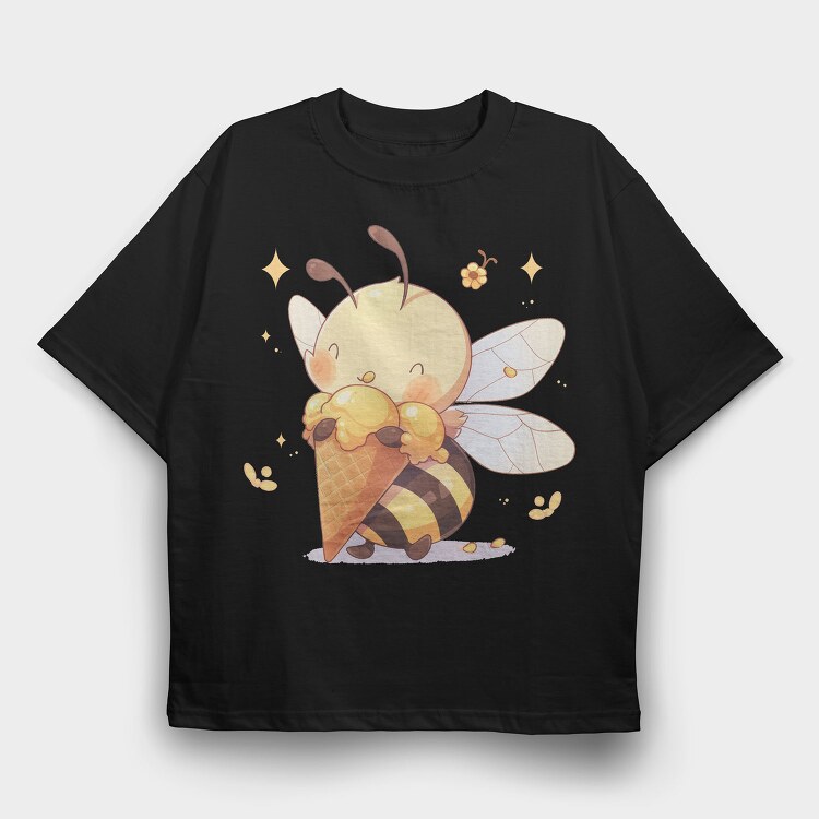 Sweet Bee, Tricou Oversize Barbati (Unisex)
